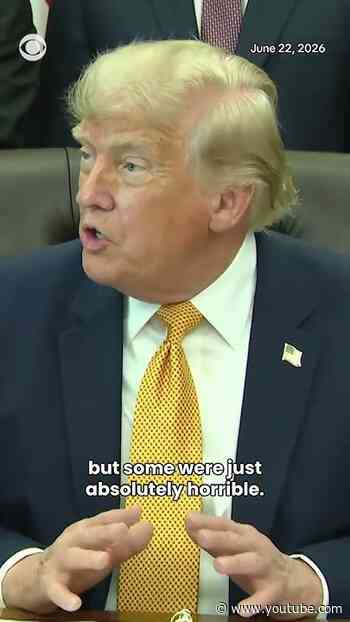 Trump claims there are cuts in the Reflecting Pool’s surface #shorts