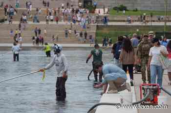 Patrols and nanobubbles at the Reflecting Pool as Trump looks for a do-over