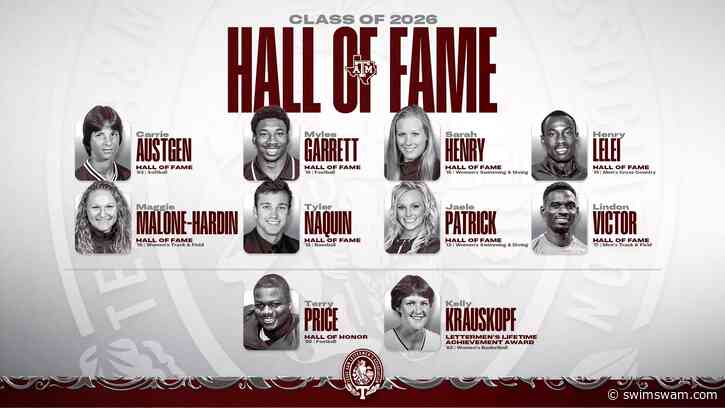NCAA Champions Sarah Henry, Jaele Patrick Named To Texas A&M Athletics Hall of Fame 2026 Class