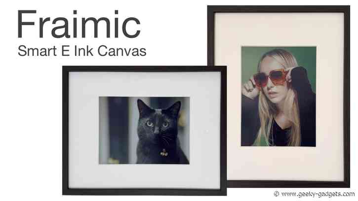 Fraimic Smart E Ink Digital Picture Frames : Art That Looks Like Paint on Paper