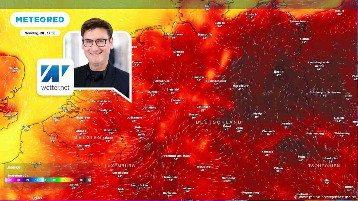 42 Grad möglich: Vier Gluttage in Folge bringen Deutschland an die Schwelle zum Allzeit-Hitzerekord