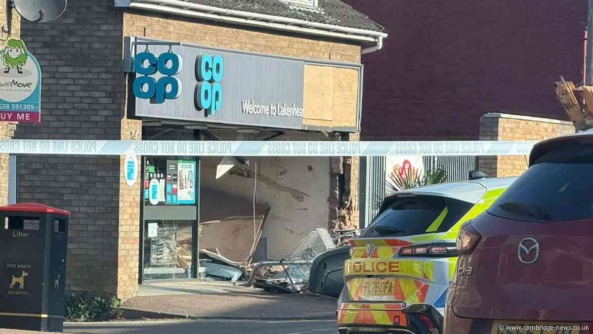 Co-op destroyed in ATM ram raid theft before truck set on fire