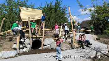 Raisting hilft zusammen: In vier Wochen war der neue Spielplatz fertig