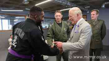 King Charles gets Jiu Jitsu belt as Tinie Tempah tells him about 'life-changing' sport