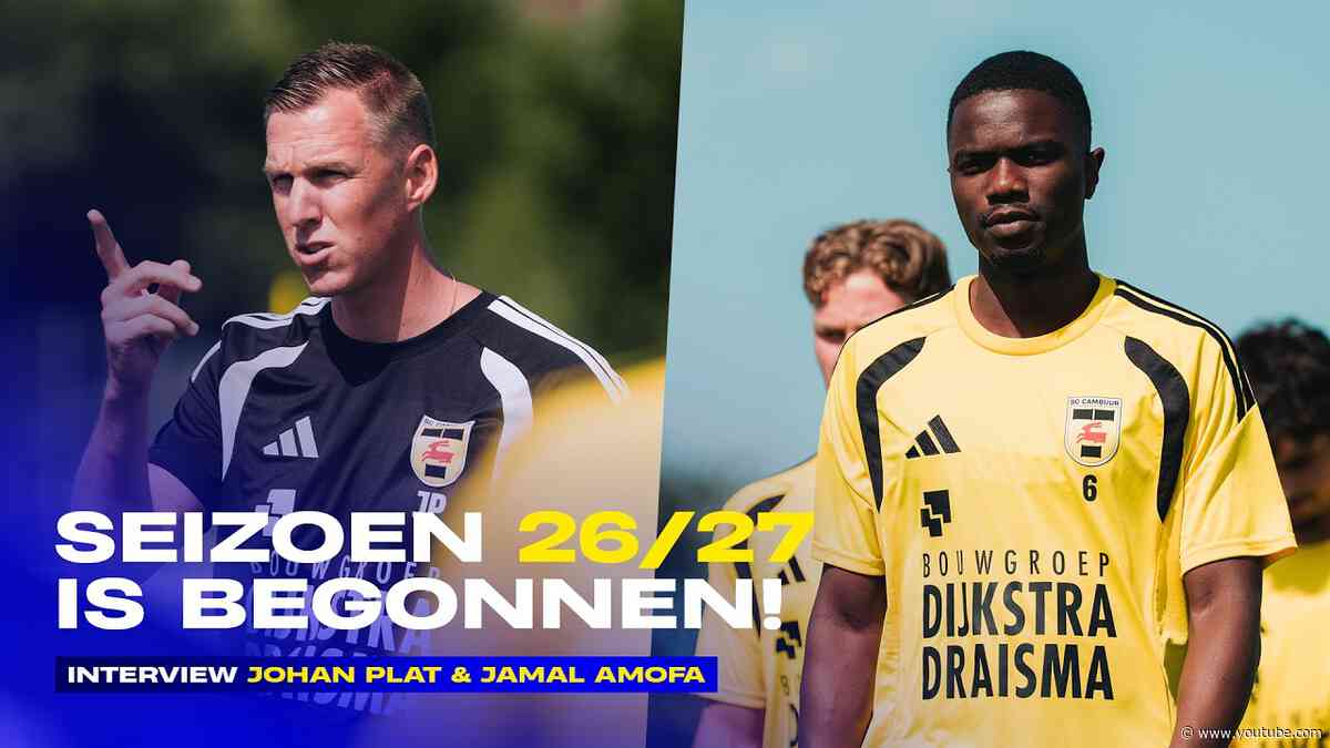 "Lang naar dit moment uitgekeken" | 🗣️ Johan Plat en Jamal Amofa na de eerste training