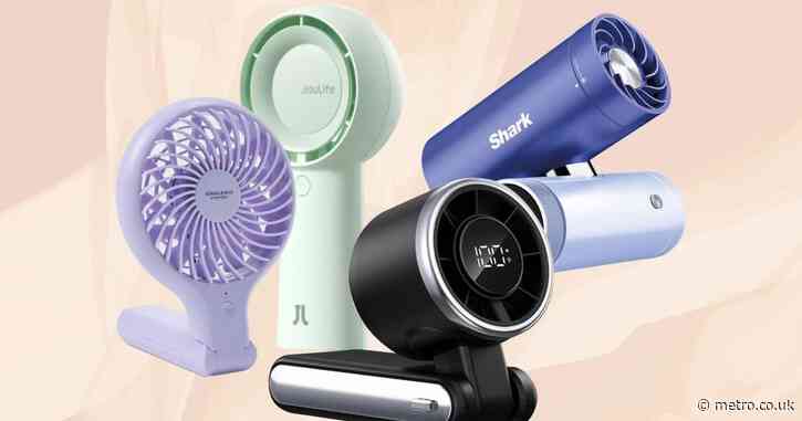 These handheld fans start from £10 and are perfect for UK heatwave