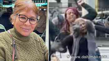 Hardworking mom is kicked to the ground and beaten in brutal food stand brawl in Los Angeles