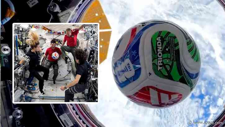 NASA sent a FIFA World Cup 2026 ball to the ISS so astronauts can test their footwork in zero gravity (video)