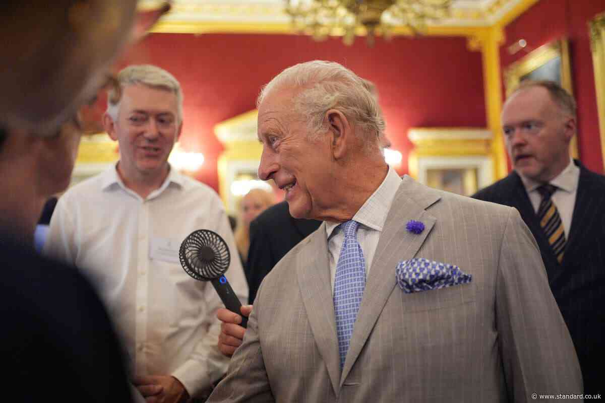 King feels the heat in stifling conditions at climate event