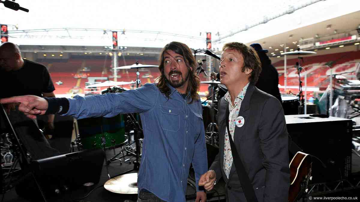 Foo Fighters at Anfield: What Dave Grohl said about Paul McCartney returning 'favour'