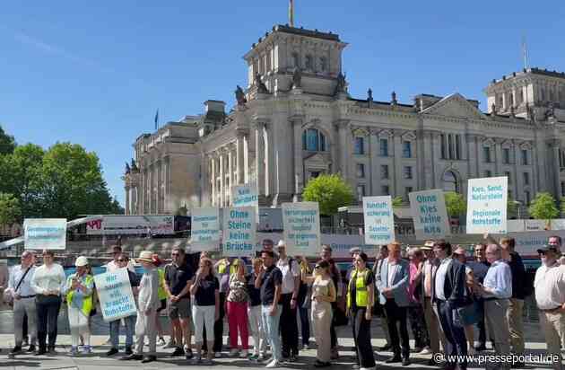 Volle Schiffe statt leerer Versprechen / Gesteinsindustrie sorgt für Aufsehen vor dem Reichstag