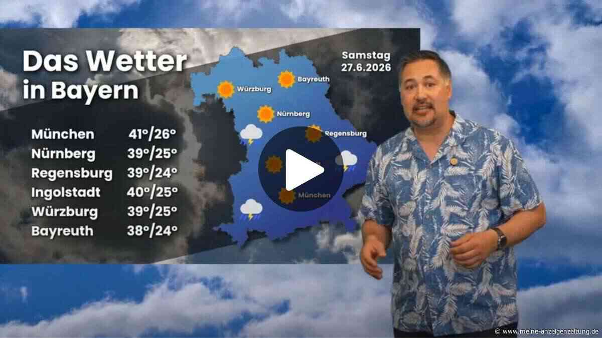 Video: Extremhitze trifft Süddeutschland – DWD schlägt Alarm