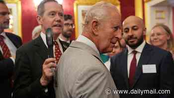 King Charles is fanned by top aide as monarch feels the heat during royal visit on hottest June day ever
