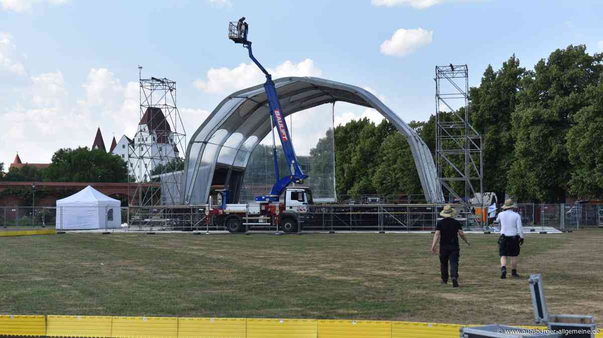 Audi Sommerkonzerte: Der Aufbau im Klenzepark läuft
