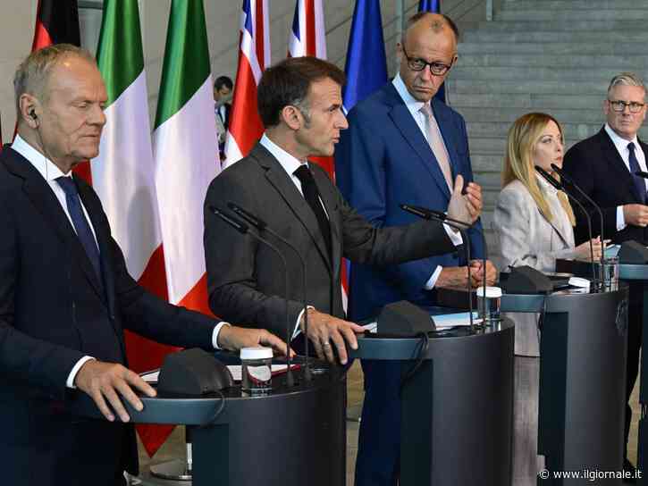 Vertice E5 sull'Ucraina, Meloni: "Rafforziamo Nato e legame transatlantico. Pace impossibile se non sosteniamo Kiev"