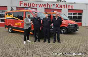 FW Xanten: Feuerwehr Xanten stärkt Einsatzfähigkeit mit zwei neuen Mannschaftstransportfahrzeugen