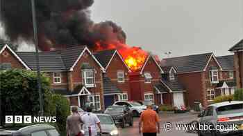 Extreme weather causes blaze and shuts airport