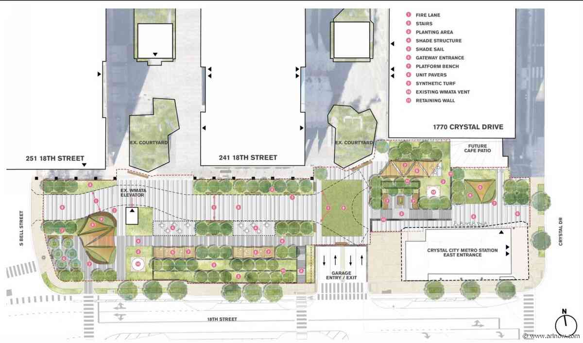 Concepts for new park in Crystal City focus on pedestrians and green space