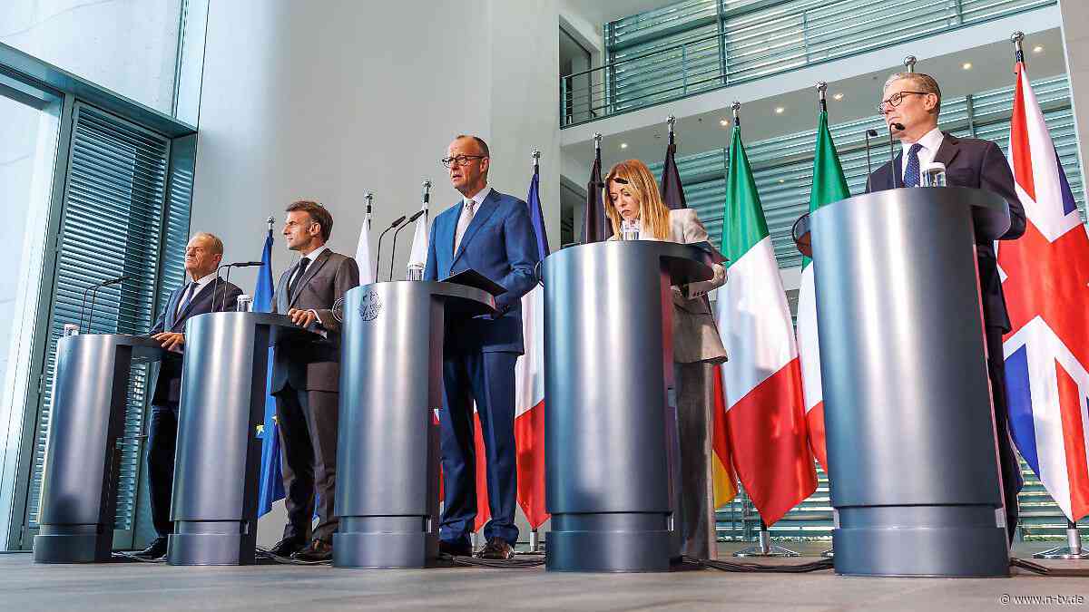 E5-Staaten beraten im Kanzleramt: Merz warnt Nato-Verbündete vor "nationalen Alleingängen"