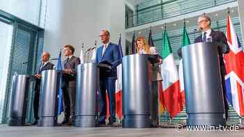 E5-Staaten beraten im Kanzleramt: Merz warnt Nato-Verbündete vor "nationalen Alleingängen"