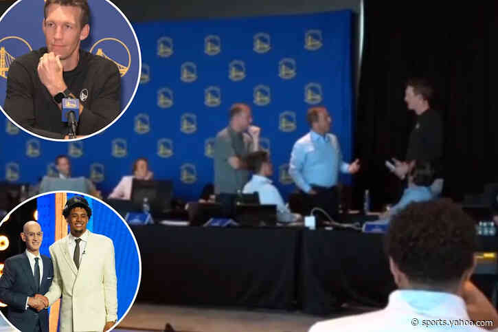 Mike Dunleavy explains ‘anxious’ viral NBA draft interaction with Warriors owner