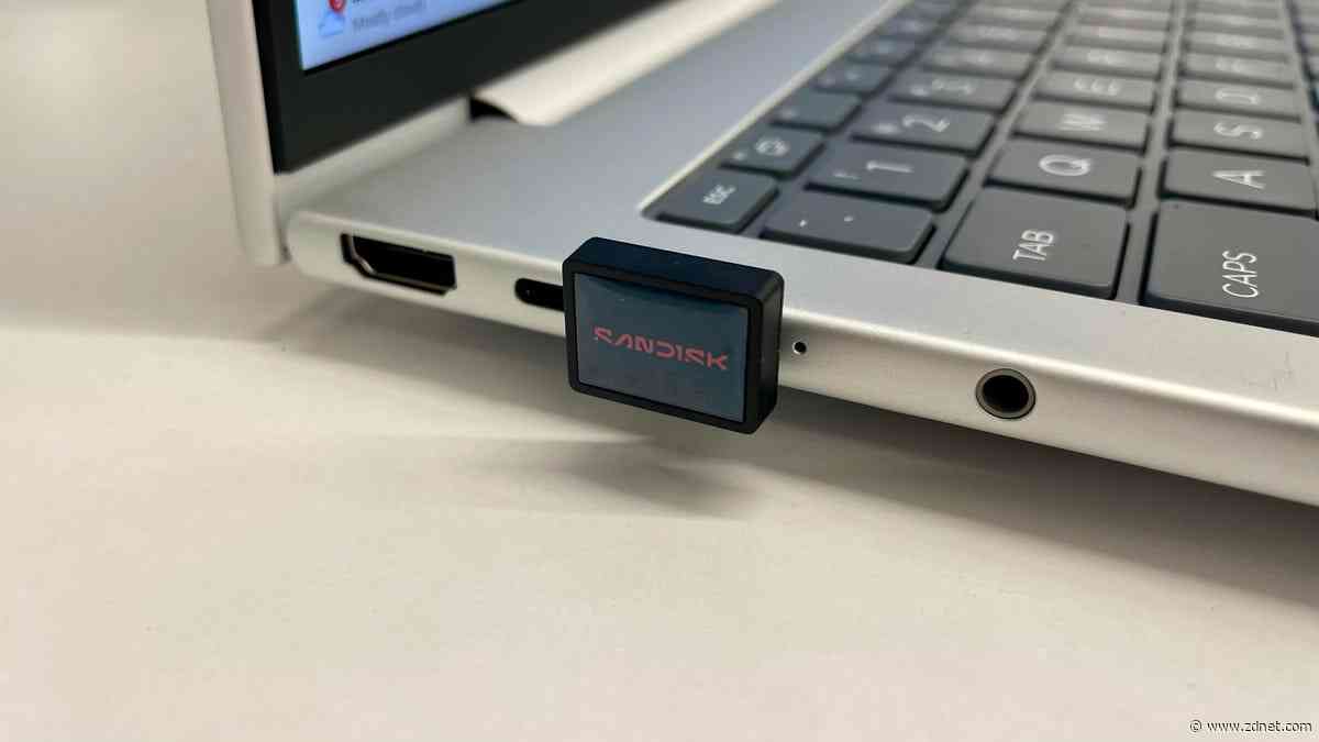 This coin-sized flash drive gives my laptop double the storage space - and it's $25 off