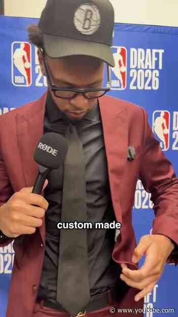 Lookin' sharp J Jeff! 🔥 #brooklynnets #fitcheck #nbadraft
