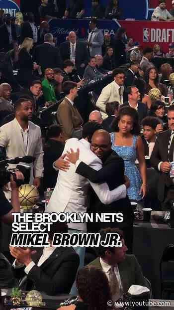 A moment Mikel Brown Jr. will never forget #brooklynnets #nbadraft #nba