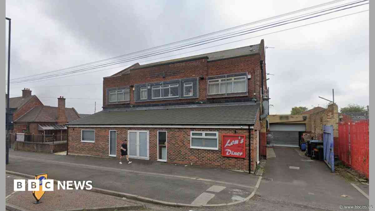 Father and son deny GBH after car rammed diner
