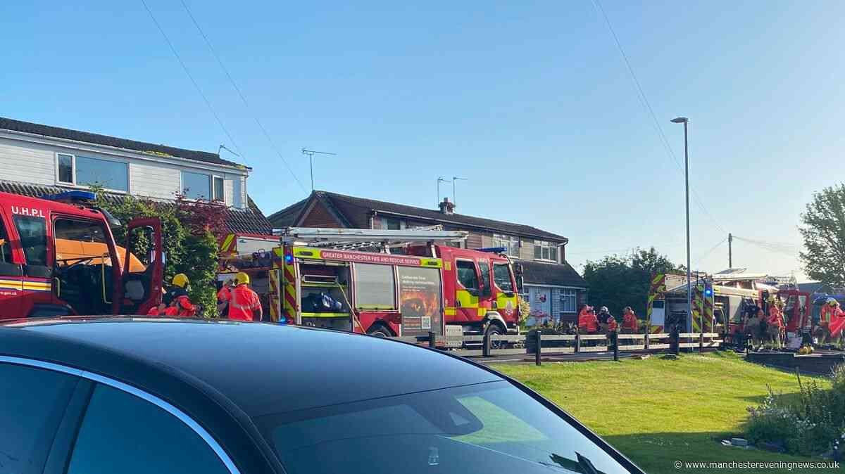 Residents flee Oldham house fire as emergency crews rush to blaze