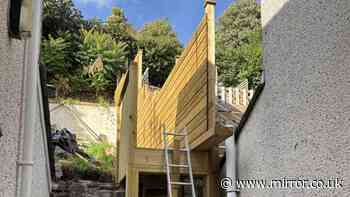 Families blast homeowner's 8ft wooden staircase as 'uneighbourly' in bitter row