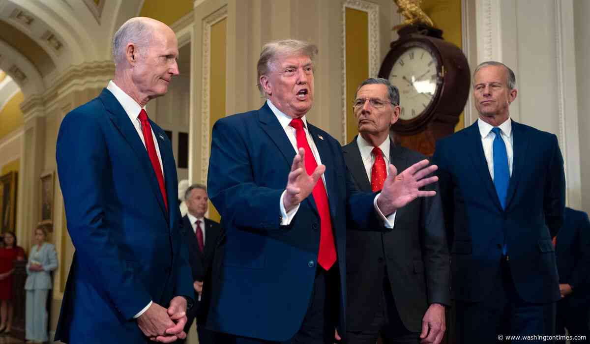 Trump spars with GOP senators on Iran war powers, pushes SAVE America Act