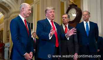 Trump spars with GOP senators on Iran war powers, pushes SAVE America Act