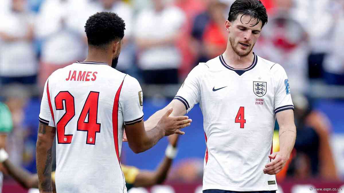 England assessing fitness of Rice, James at WC