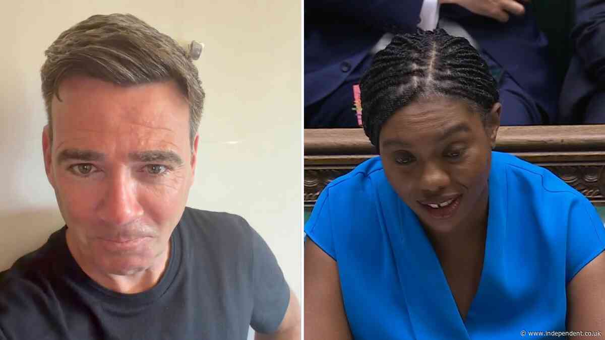 Andy Burnham responds to Kemi Badenoch’s ‘t-shirt and a pair of eyelashes’ PMQs jab
