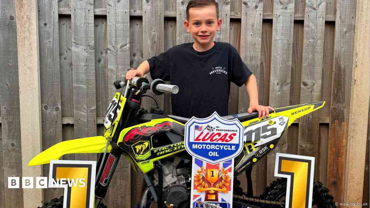 Boy, six, heading for motocross stardom