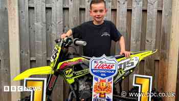 Boy, six, heading for motocross stardom