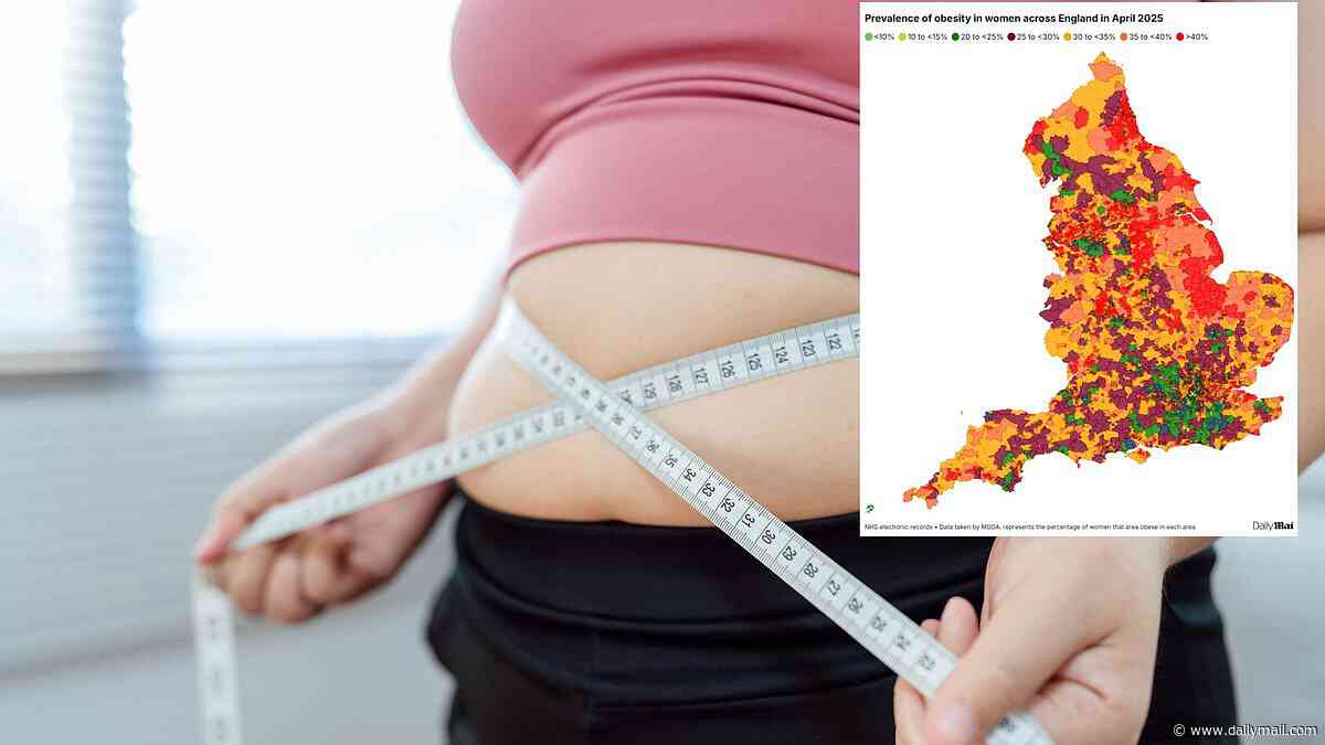 The great weight class divide: Shocking figures reveal people from poorer backgrounds are more likely to be obese - with inhabitants in the poorest parts of the North-East SIX TIMES more likely to be obese than Londoners