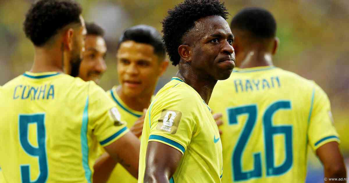 Vinícius nu wel met zijn tweede, Brazilië verdubbelt voorsprong tegen Schotland net voor rust