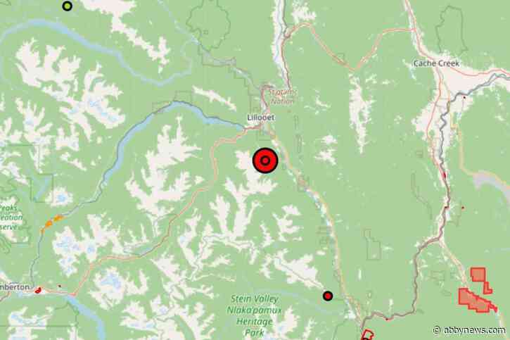 Wildfire south of Lillooet sized at 50 hectares on Wednesday