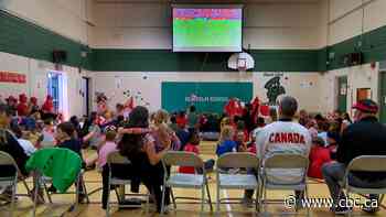 Some of Winnipeg's youngest soccer fans cheer on Team Canada