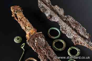 Treasures found buried with ‘Iron Age warrior’ to go on show for first time