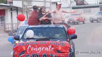 Flin Flon honours graduates with citywide water fight