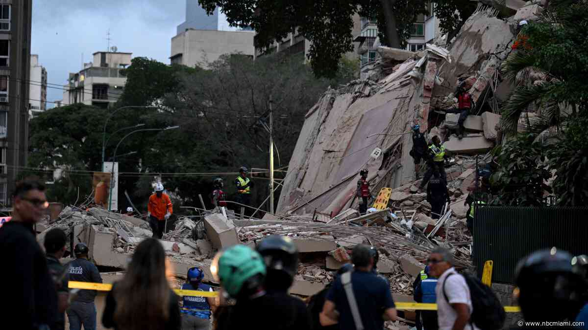 Back-to-back powerful earthquakes hit Venezuela, collapsing buildings in the capital of Caracas