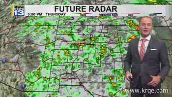 Chance for rain increases Thursday with more showers and thunderstorm