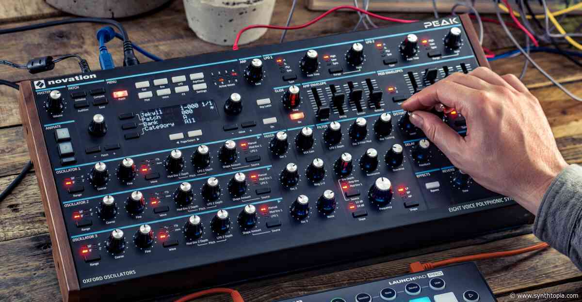 Free Soundbank Turns Novation Peak Into A Drum Machine