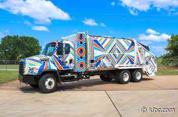 Nichols Hills unveils local art-wrapped sanitation trucks