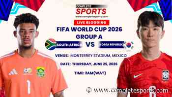 South Africa Vs South Korea Live Blogging – FIFA World Cup 2026 (Matchday 3; Group A)