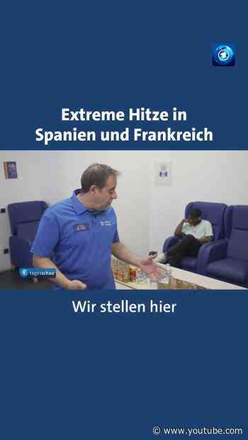 Extreme Hitze in Südeuropa: Auf der Suche nach Abkühlung #tagesschau #nachrichten #hitze