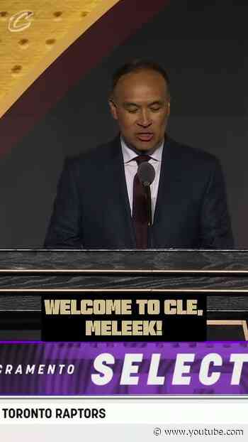 WELCOME TO THE LAND, MELEEK THOMAS! #nba #nbadraft #cavs #cleveland #basketball #clevelandcavaliers